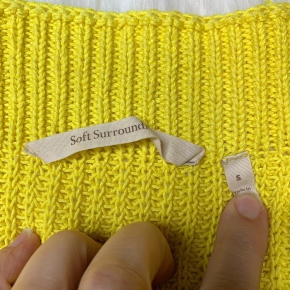 Soft Surroundings Free Day Sweater Cold Shoulder - Picture 6 of 7